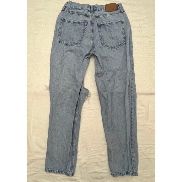 Aeropostale Women's Slim & Thick Curvy Mom Jean Size 0 Distressed‎ Grunge Boho - Picture 2 of 10